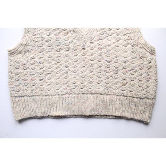 EENK Tobi V-neck Short Vest Beige Multi Size Small - Picture 7 of 11